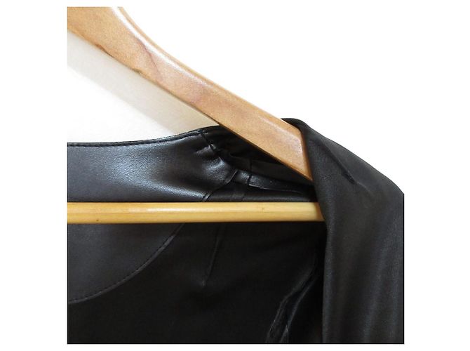 Autre Marque Veste sans col en similicuir Sov. Double Standard Clothing Noir - vue 9