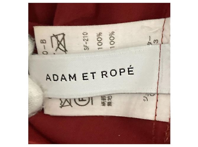 Autre Marque Falda larga Adam et Rope Paisley Roja Verde - vista 4