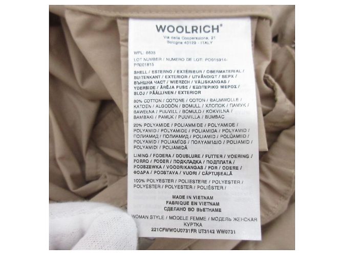 Giacca Woolrich Double Zip Giacca di Lana Beige - vista 17