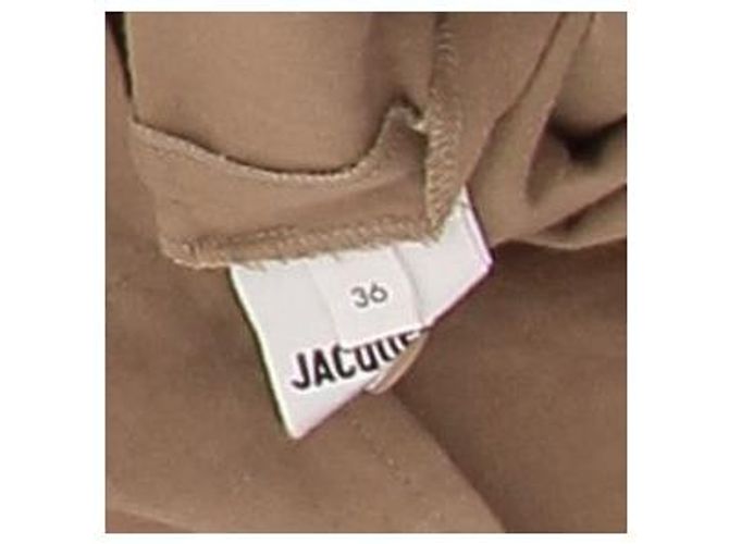 Jacquemus Vestido camel "Le Papier" Camelo - vista 7