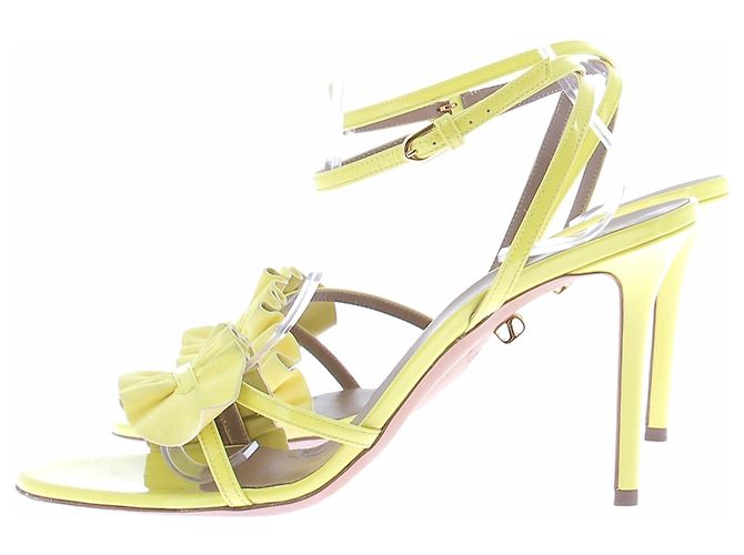 Autre Marque SKORPIOS Pumps aus Leder Gelb Größe 42 - Ansicht 2