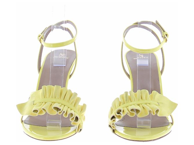 Autre Marque SKORPIOS Pumps aus Leder Gelb Größe 42 - Ansicht 3