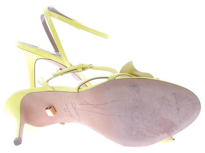Autre Marque SKORPIOS Pumps aus Leder Gelb Größe 42 - Ansicht 5