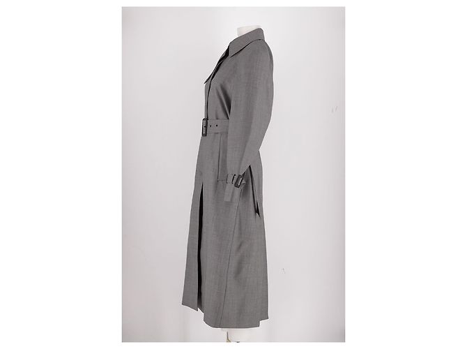 Autre Marque Grauer Wollmantel - Ansicht 6