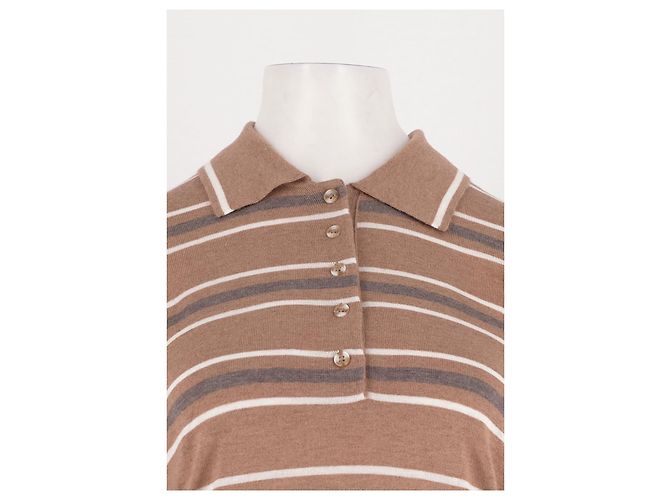 Autre Marque Varley Polohemd Camel Gerade Schnitt Kamel - Ansicht 2