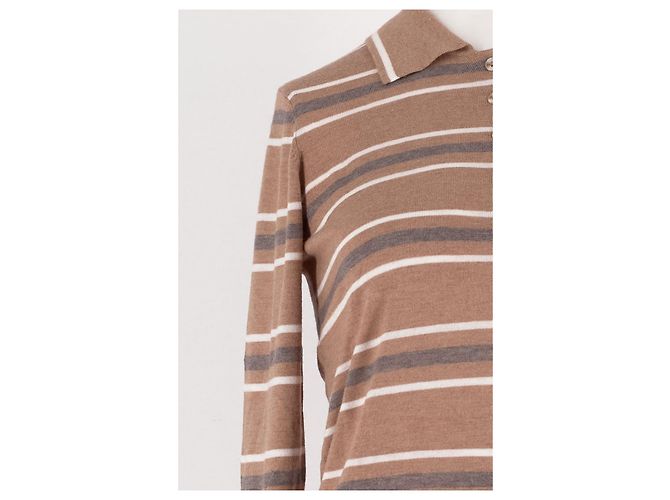 Autre Marque Varley Polohemd Camel Gerade Schnitt Kamel - Ansicht 3