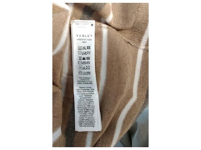 Autre Marque Varley Polohemd Camel Gerade Schnitt Kamel - Ansicht 8