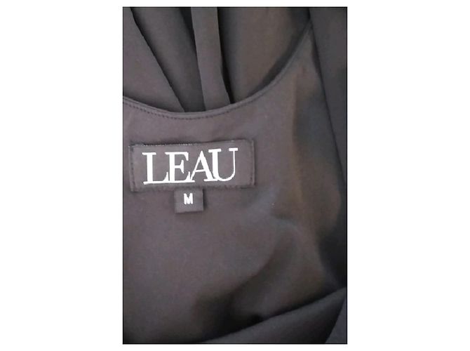 Autre Marque Abito maxi nero LEAU - vista 7
