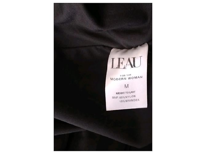 Autre Marque Abito maxi nero LEAU - vista 8