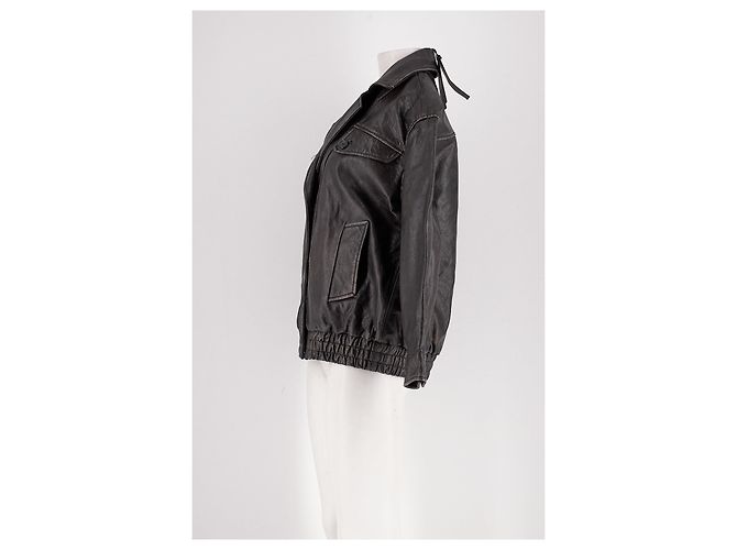 Chaqueta corta negra Mango Negro - vista 5