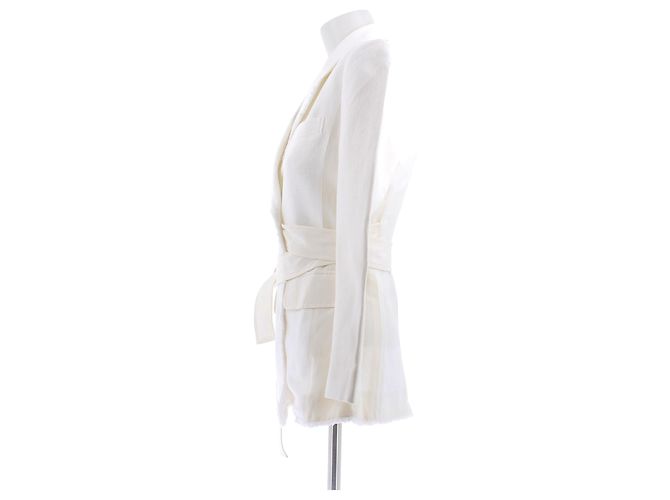 Chloé White Linen Jacket - view 4