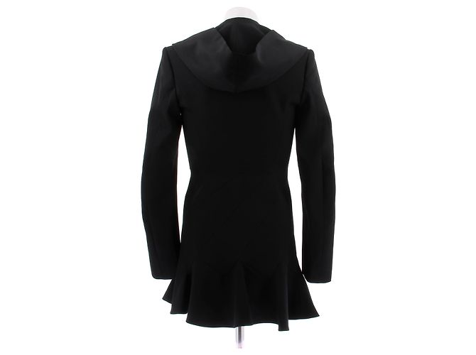 Vestido Alaïa negro con capucha de lana - vista 2
