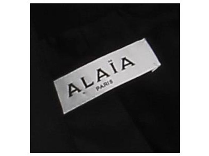 Vestido Alaïa negro con capucha de lana - vista 5