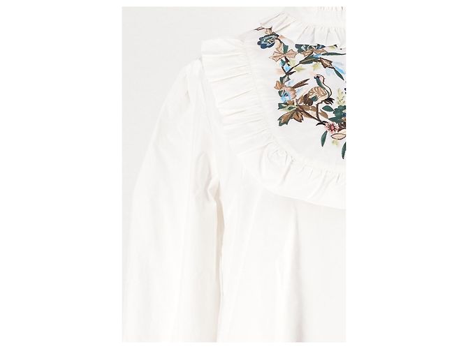 Autre Marque Camisa de algodão branca Branco - vista 3