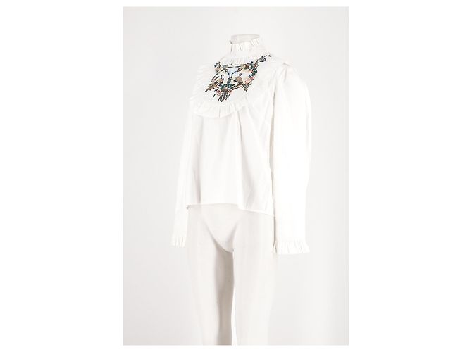 Autre Marque Camisa de algodão branca Branco - vista 4