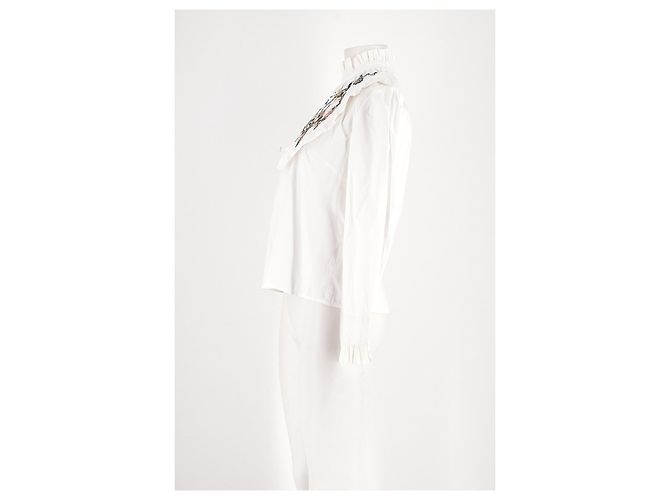 Autre Marque Camisa de algodão branca Branco - vista 5