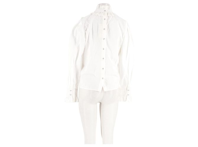 Autre Marque Camisa de algodão branca Branco - vista 6