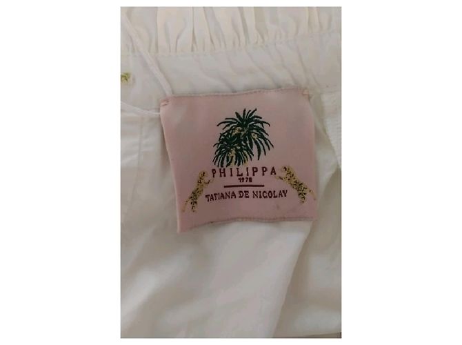 Autre Marque Camisa de algodão branca Branco - vista 7
