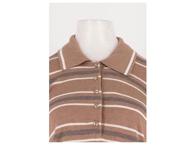 Autre Marque VARLEY Polohemd aus Baumwolle Camel M Kamel - Ansicht 2