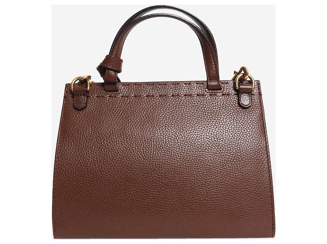 Gucci Braune GG Marmont Mini 2-Way Tasche - Ansicht 3
