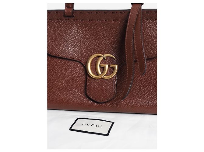Gucci Braune GG Marmont Mini 2-Way Tasche - Ansicht 5