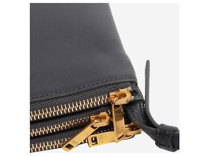 Céline Große Trio Schultertasche in Schwarz - Ansicht 5