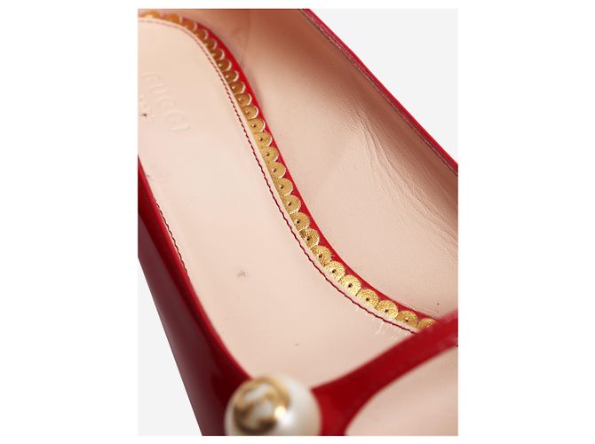 Gucci Rote Lackleder Mary-Jane Pumps - size EU 38.5 (UK 5.5) - Ansicht 5