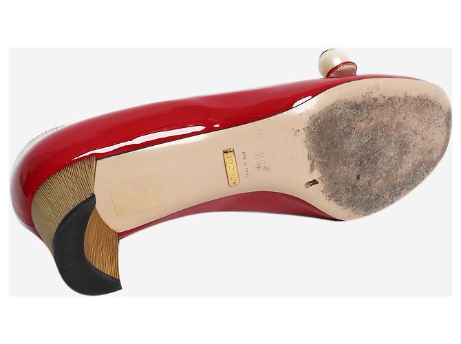 Gucci Rote Lackleder Mary-Jane Pumps - size EU 38.5 (UK 5.5) - Ansicht 7