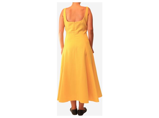 Autre Marque Vestido maxi línea A amarillo - size UK 16 - vista 2