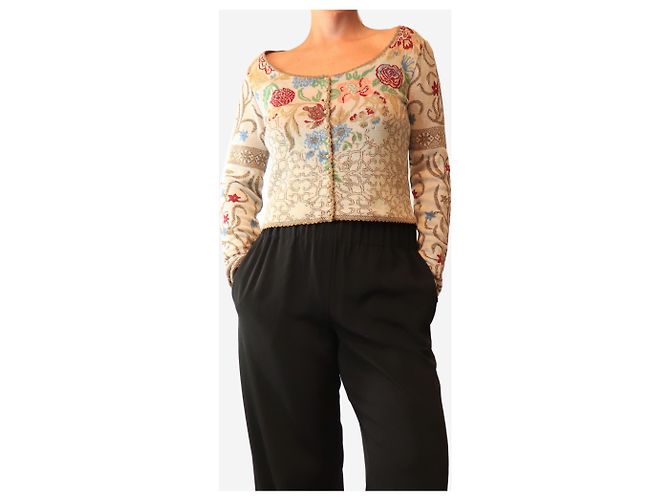 Kenzo Prenda de punto abotonada de cuello redondo multi lurex Multicolor - vista 3