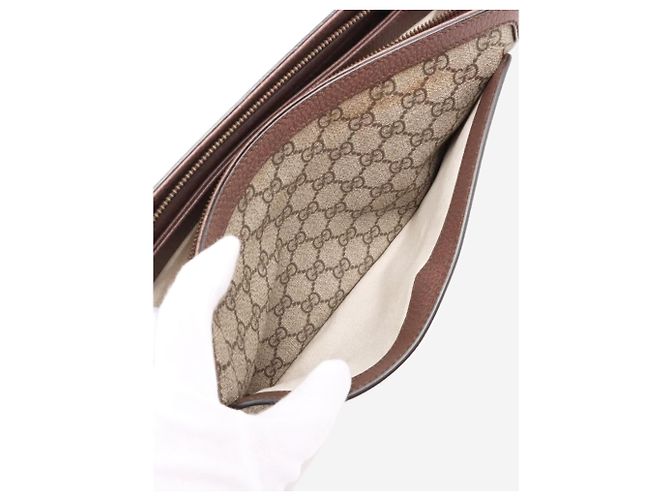Gucci GG Supreme Schultertasche braun - Ansicht 10