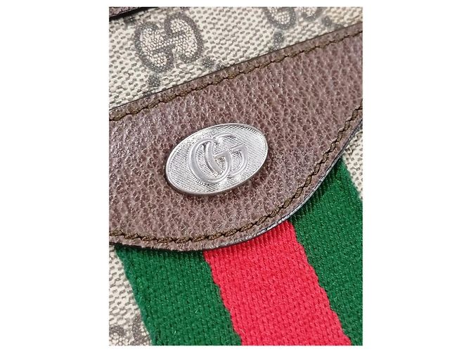 Gucci GG Supreme Schultertasche braun - Ansicht 13