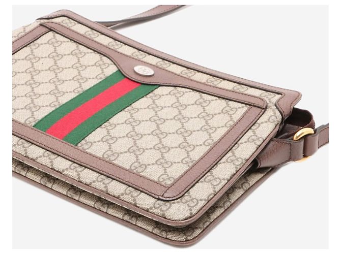 Gucci GG Supreme Schultertasche braun - Ansicht 3