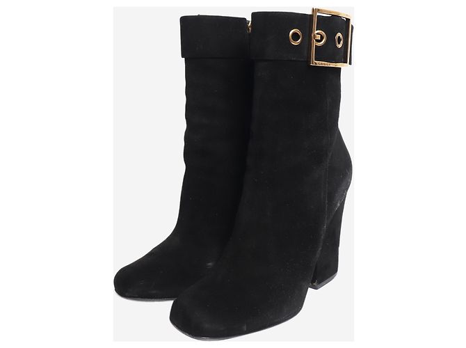 Gucci Stivaletti in camoscio nero - size EU 39 - vista 2