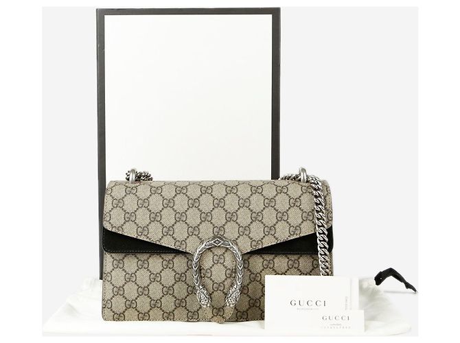 Gucci Dionysus Schultertasche mit Kette in Braun - Ansicht 10