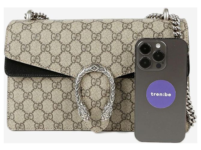 Gucci Dionysus Schultertasche mit Kette in Braun - Ansicht 2