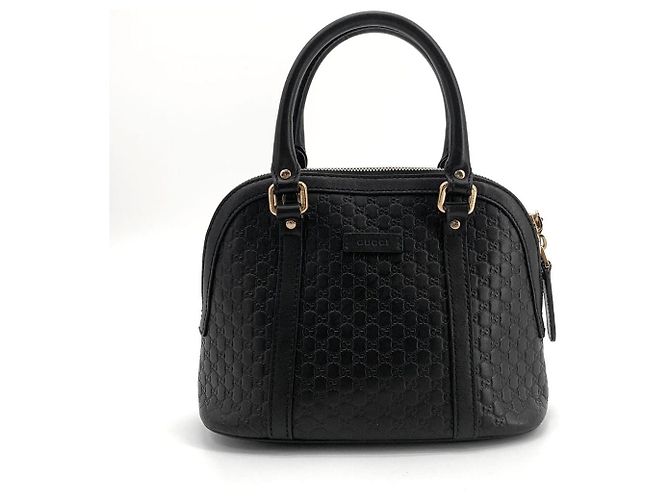 Borsa 2way Dome Guccissima nera Nero - vista 8