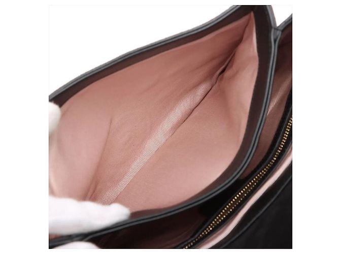 Gucci Borsa crossbody Arli in camoscio e pelle nera Nero - vista 9