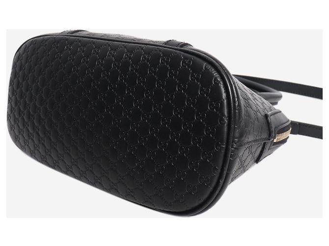 Bolsa Dome Micro Guccissima preta Preto - vista 17