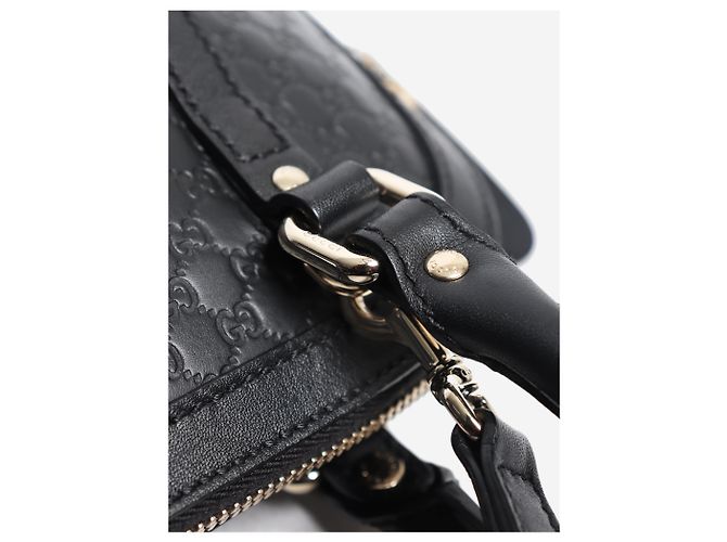 Bolsa Dome Micro Guccissima preta Preto - vista 20