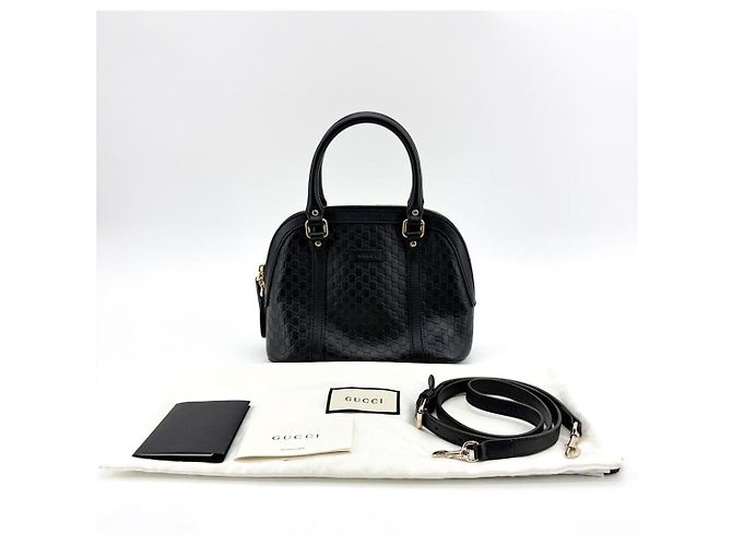 Bolsa Dome Micro Guccissima preta Preto - vista 6