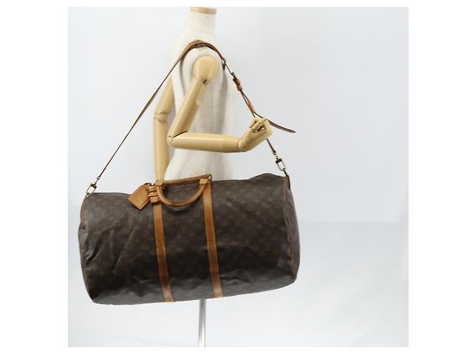LOUIS VUITTON Monogram Keepall Bandouliere 60 Boston Bag M41412 LV - vista 24
