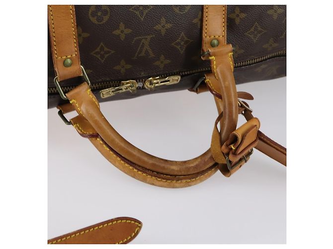 LOUIS VUITTON Monogram Keepall Bandouliere 60 Boston Bag M41412 LV - vista 8