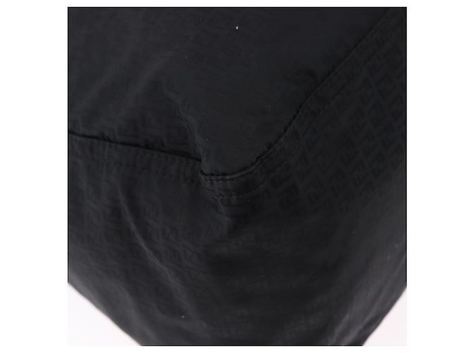 FENDI Zucchino Canvas Tote Bag Black Silver - vista 16