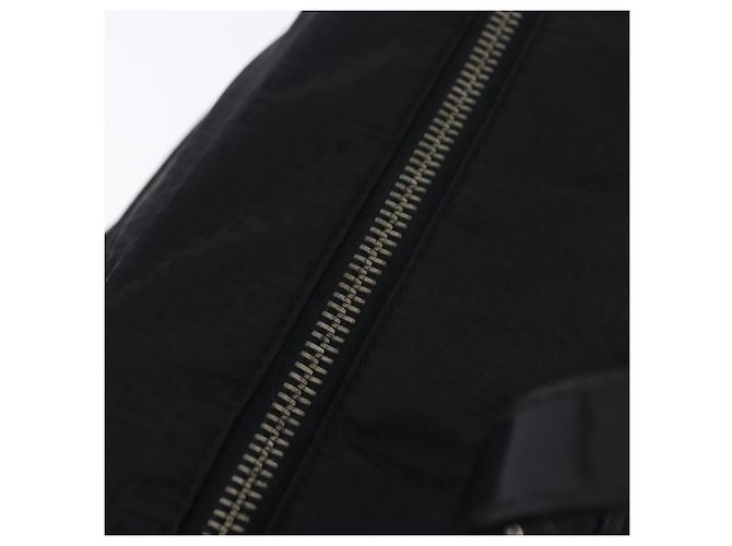 FENDI Zucchino Canvas Tote Bag Black Silver - vista 18