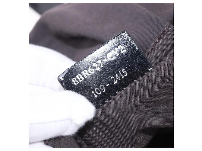 FENDI Zucchino Canvas Tote Bag Black Silver - vista 24