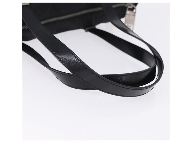 FENDI Zucchino Canvas Tote Bag Black Silver - vista 8