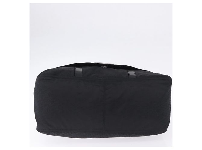 FENDI Zucchino Canvas Tote Bag Black Silver - vista 9