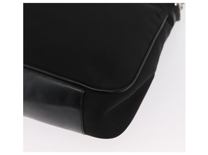 GUCCI Bamboo Shoulder Bag Nylon 2way Black Silver 001 1638 - vista 13