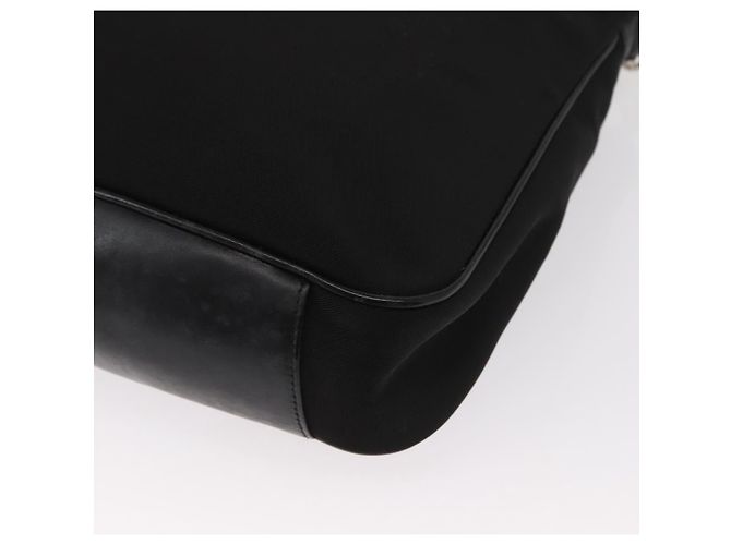 GUCCI Bamboo Shoulder Bag Nylon 2way Black Silver 001 1638 - vista 15